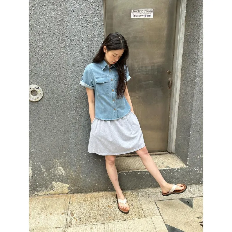 UNRETRO Shirts Women's Light Blue-5