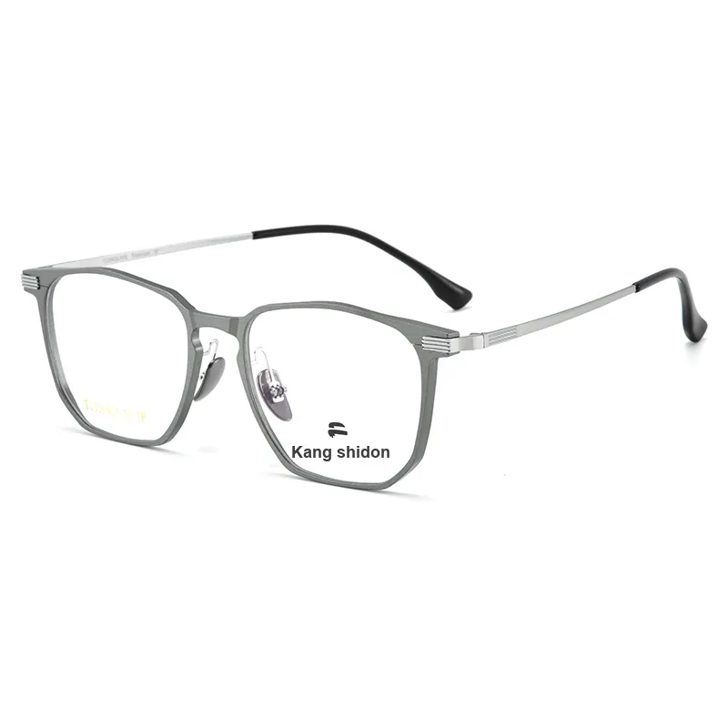 Cornstone Алюминий Магний Титановый Сплав Нерегулярная Форма Оправа для Очков Мужская