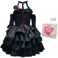 Black Red Dress+Sleeve Covers+Boutonnieres+Box