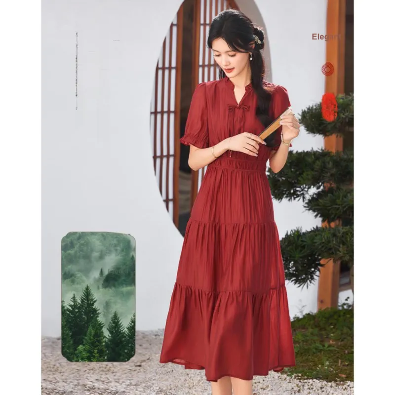 Like The Age Of Water Short Sleeved Dress Women's-3