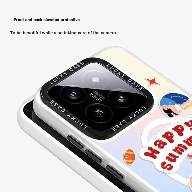 Marsfield Acrylic Material Laser Magnetic Case Active Girl Phone Cases Compatibility Xiaomi 15/14/13 Pro-4