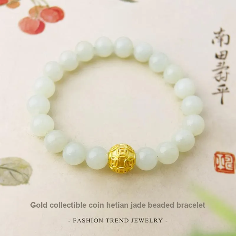 Love Hetian Jade Bracelets White Jade Women's-4