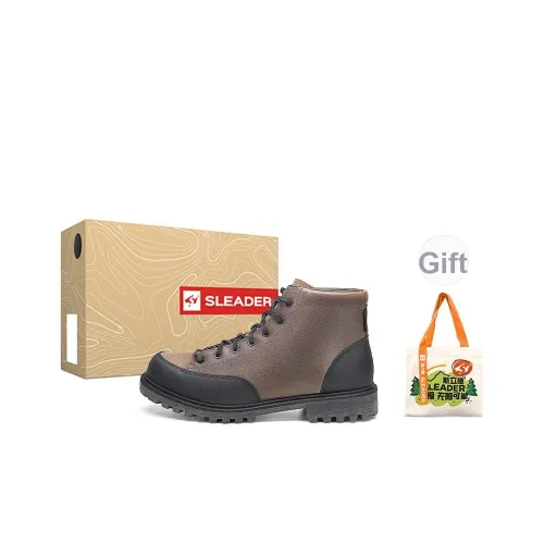 SLEADER Vintage Workwear Series Короткий MID Голень Мартин Boot Мужской Коричневый