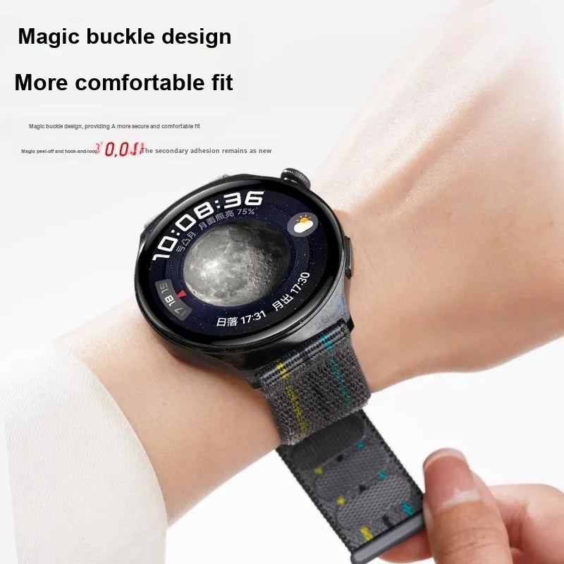 Watchbond COROS Compatibility Watch Band 25.5cm Nylon Material-1