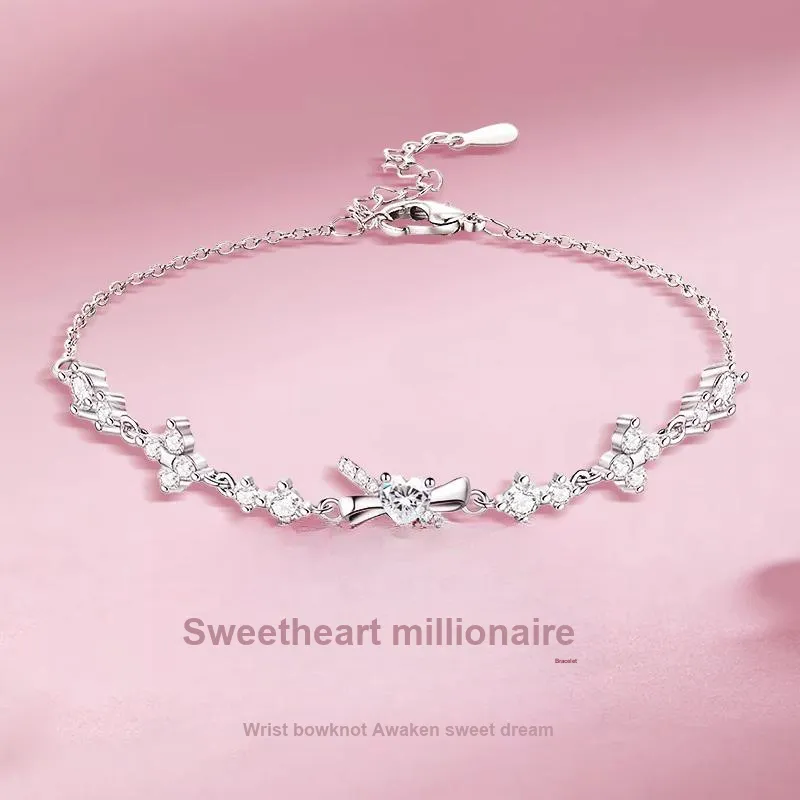 WINY 925 Sterling Silver Adjustable Bracelet Women's Silver-1
