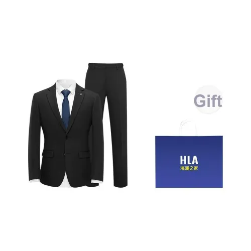 HLA Черный 55 Костюм+Брюки Мужской Деловой костюм