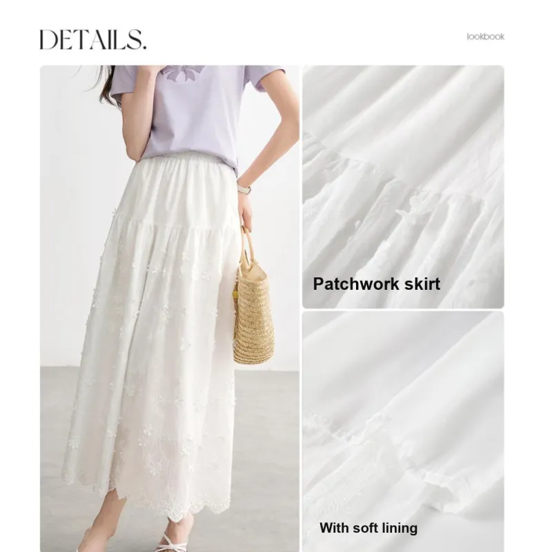 SENTUBILA Casual Long Skirt Women's-5