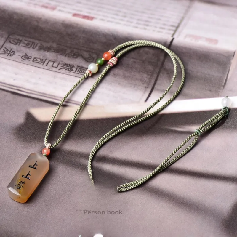 Gu He Jade Necklaces Unisex-3