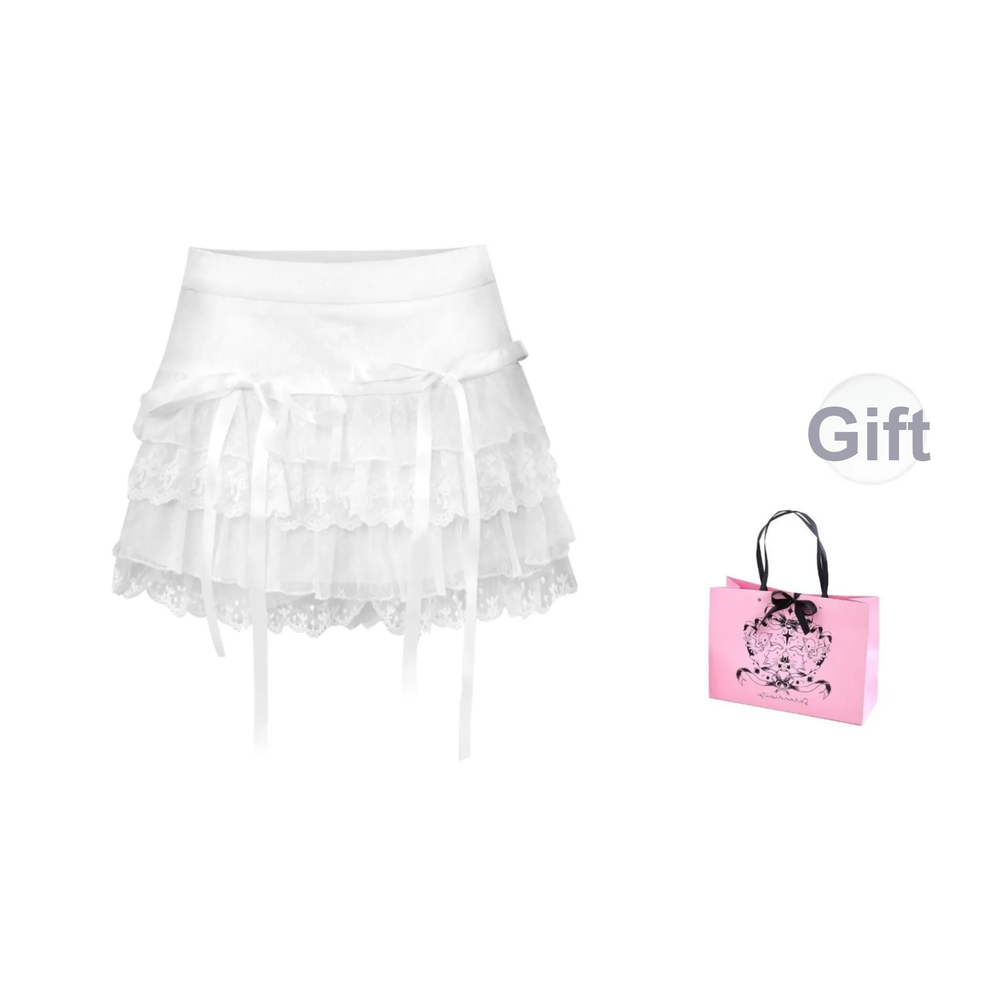 Spicy Gals Повседневные короткие юбки Женские Белые