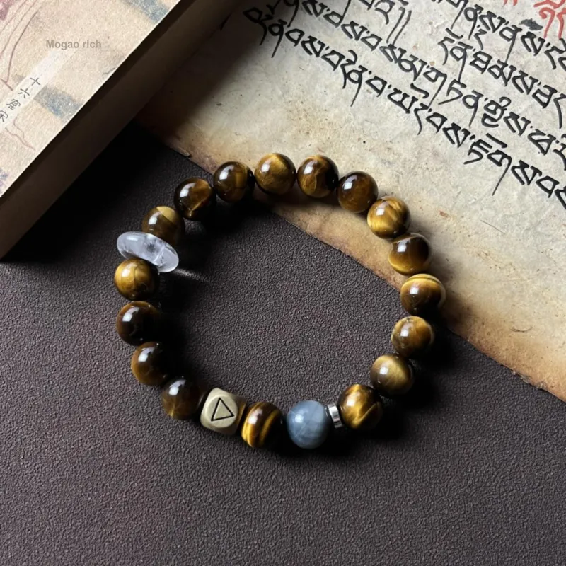 CUIJING Natural Tiger's Eye Stone Bracelets Unisex-1
