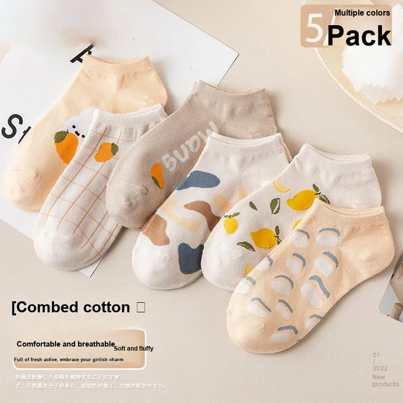 The Temptation Of The Muse Ankle Socks Women's 5 Pack-13