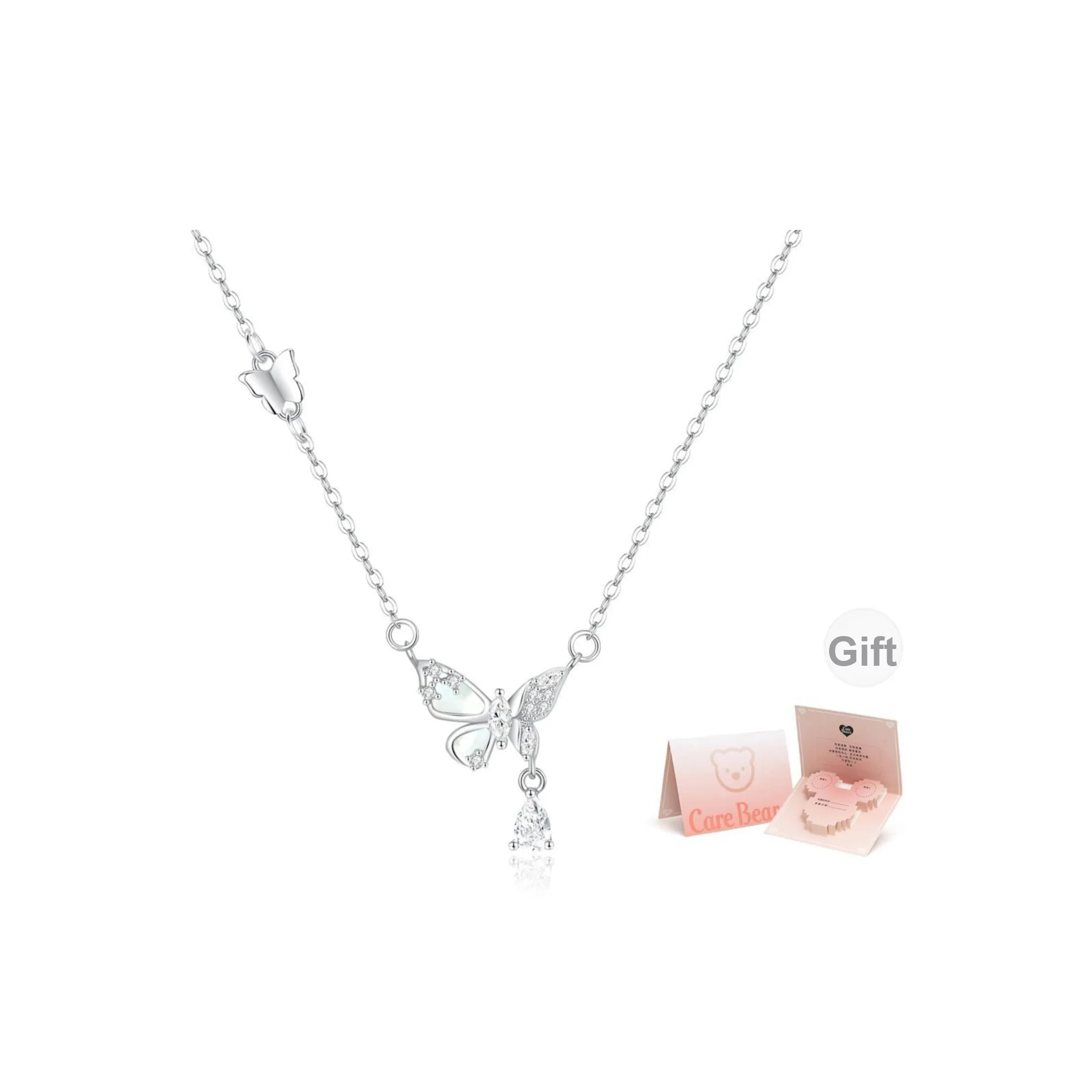 Сердце Маленький Медведь Сплав Ожерелья Женские