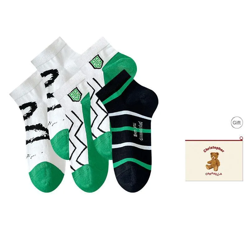 Caramella Ankle Socks Men's Shopping Bag Combo Set-6
