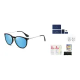 9018 블랙 프레임 블루 미러 렌즈
