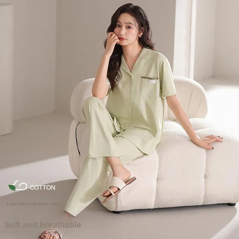 XIA.WA.ZHI.XIU Pajama Set Women's Gift Box Set Matcha-2
