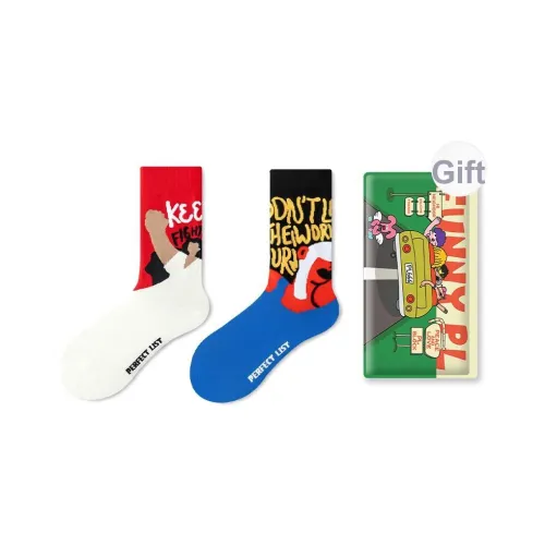 PL Носки Crew Унисекс Сумка для покупок 2 упаковки Смешанные цвета