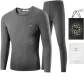 Silk Clothing Sets (Dark Heather Gray)-Silk Care/Double-Layer Thickened