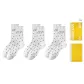 [3 Pack]3 White Black Dot