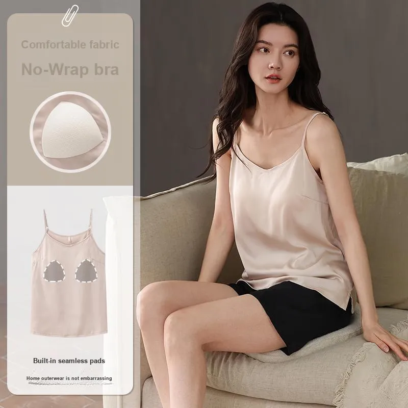 Pretty Lady Pajama Set Women's Milk Coffee-1