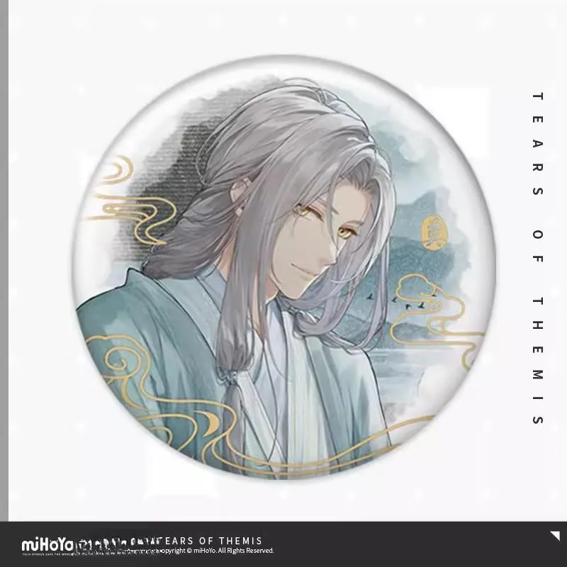 MIHOYO Tears Of Themis 'with You Listening To Treasures' Collection Tinplate Badge IP Merch-1