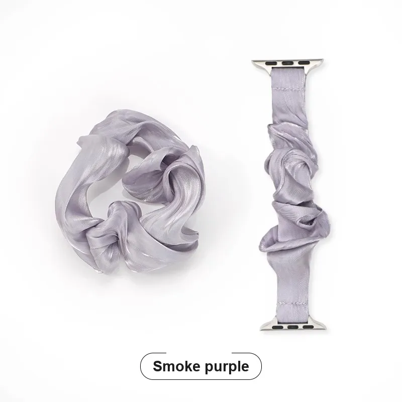 KVZUVUU Apple Compatibility Watch Band Spun Silk Material-5