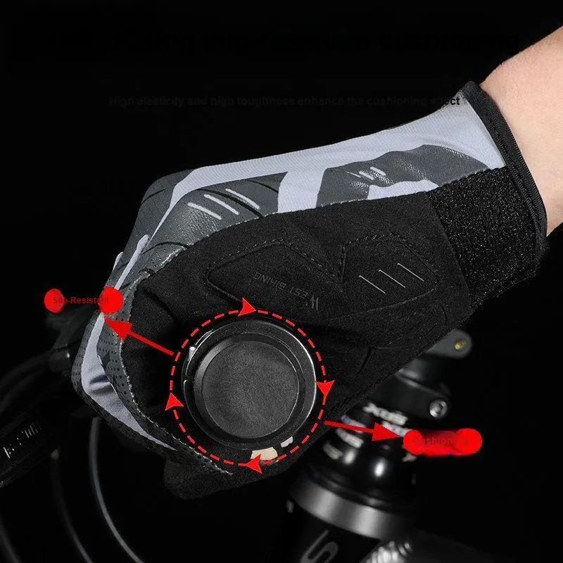 WEST BIKING Riding Equipment Cycling Glove Outdoor Unisex PU Lycra M/L/XL-9