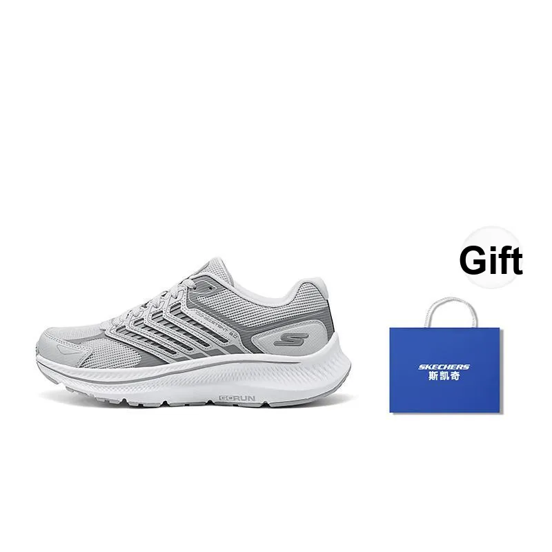Skechers WOMEN'S GO Series Wear Resistant Support Low Top Casual Running Shoes Women's Light Gray