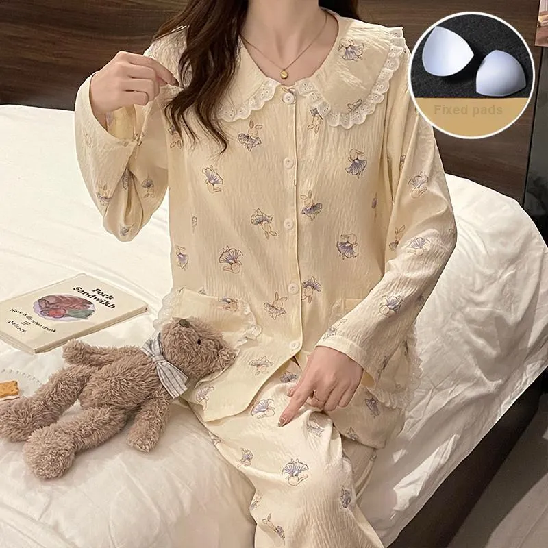 Ta Yan Pajama Set Women's Apricot-2