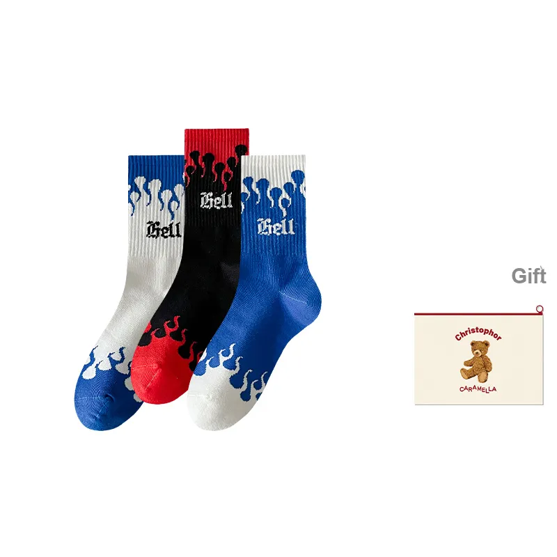Caramella Mid-Calf Socks Men's Shopping Bag Combo Set-10