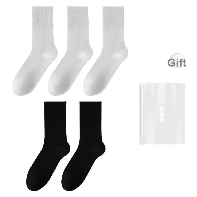 Temooues Mid Calf Socks Unisex Shopping Bag Combo Set-24