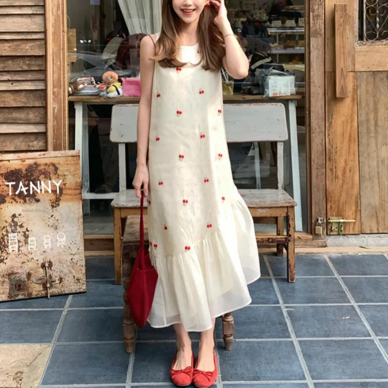 TUSHIFEI Sleeveless Dress Women's Image Color+Hair Tie Included-6