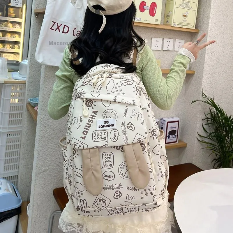 KAMLUI Nylon Backpack Unisex Multicolor-19