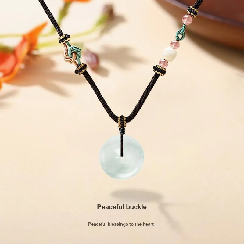 MISS TOOYA African Emerald Necklaces Unisex-1