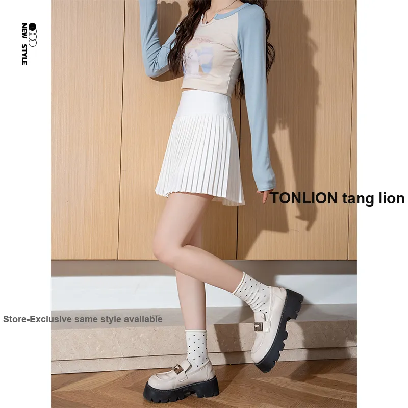 Tonlion Half Length Casual Short Skirts Women's-6