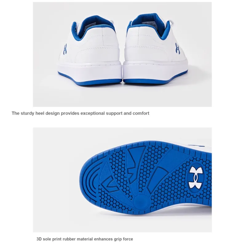Under Armour Slip Resistant Anti Kick Abrasion Resistant Breathable Low Top Kids Lifestyle Shoes Unisex-2