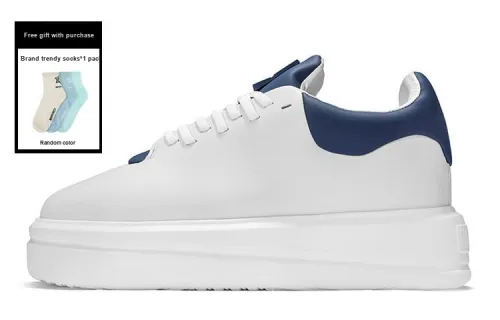 NORVINCY Кроссовки для скейтбординга Low Top Белый и синий цвет Унисекс