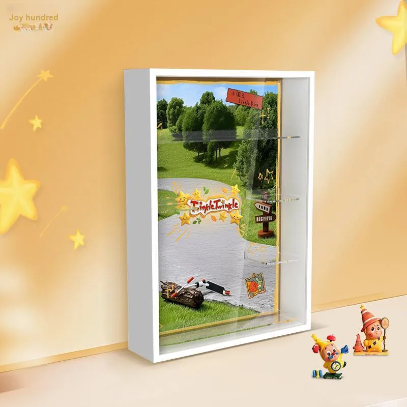 LIGHT YOUR BRICKS Compatibility Pop Mart 123 Stars Human Collection Display Case Model Accessories-3