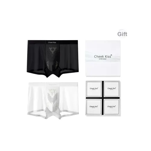 Cheekkiss Мужское нижнее белье Удобные Бесшовные Боксеры Спортивные шорты 2 упаковки