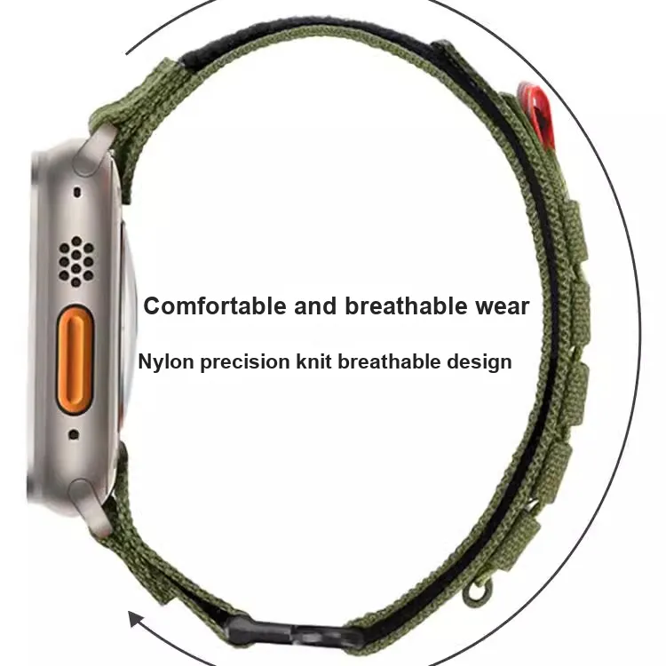 PULAISI Watch Band Apple Compatibility 49mm Nylon Material-15