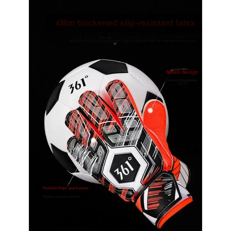 361° Goalkeeper Gloves Polyester Latex PVC Men's-2