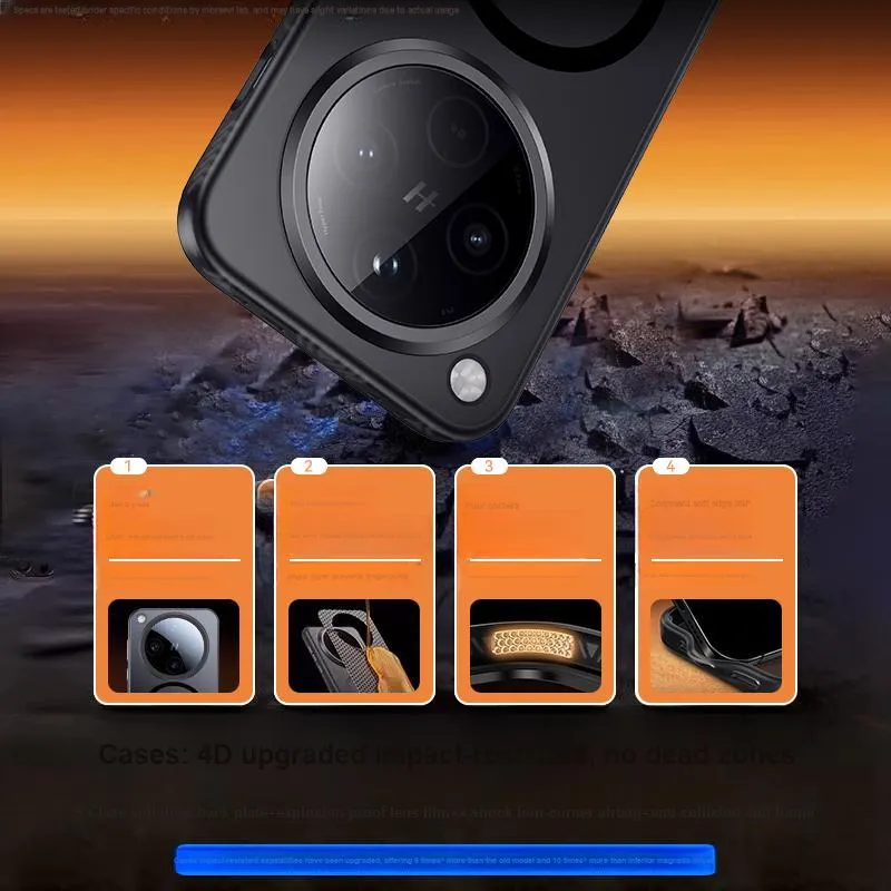 Msvii Matte Material Fully Enclosed Impact-Resistant Protective Cover Phone Cases Compatibility Oppo Findx8pro-2