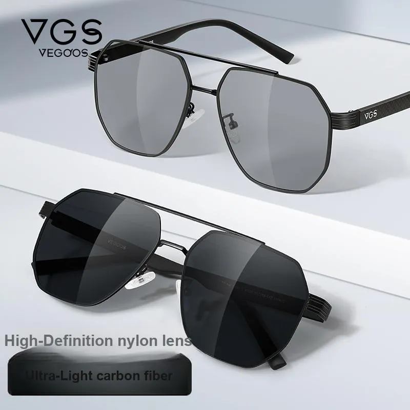 VEGOOS Alloy Carbon Fiber Aviator Sunglasses Unisex-2