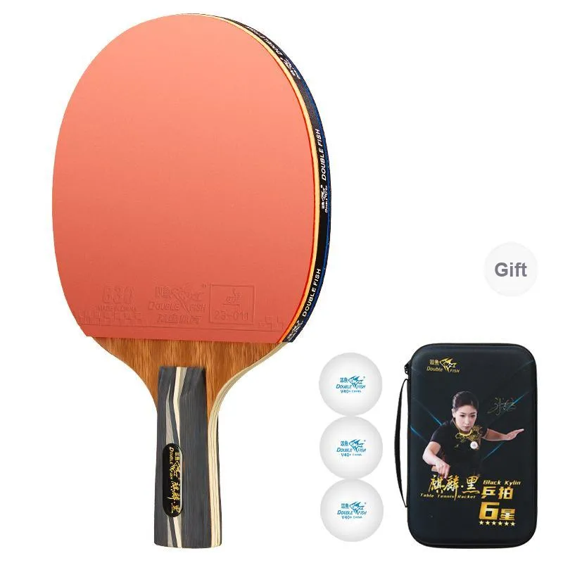 DOUBLEFISH Ping Pong Paddles Unisex Maple Wood Base-185
