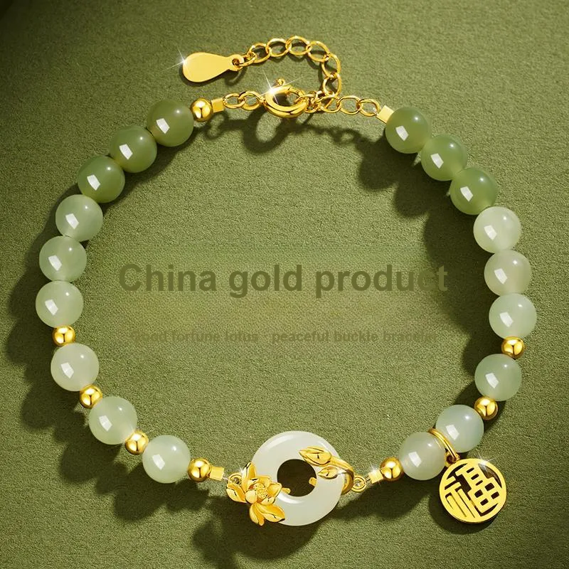 ZSY Bracelets Pale Greenish White Jade Women's-1