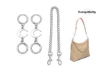 (Silver) Moon Extender Chain *2+Decorative Chain 45cm