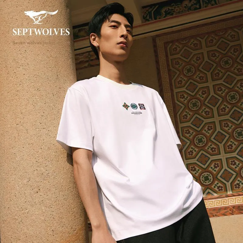 SEPTWOLVES T Shirt Shopping Bag Included Unisex-17