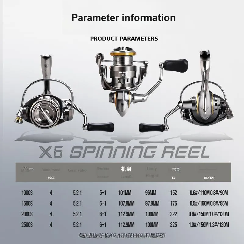 HISTAR Fishing Line Reels Front Drag Spinning Reel-3