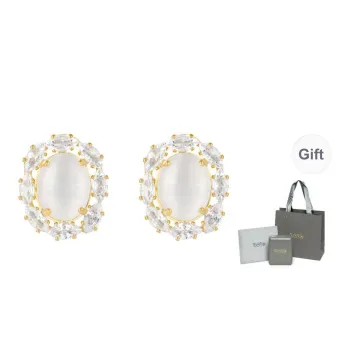 YPYN Alloy Stud Earrings Women's Gold/Silver