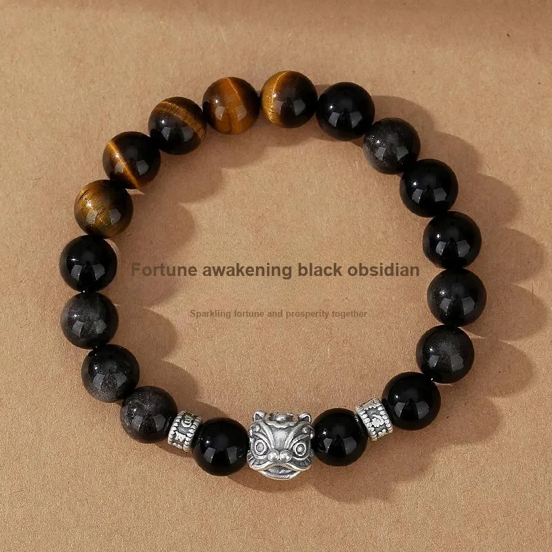 Regalrose Obsidian Bracelets Women's-5