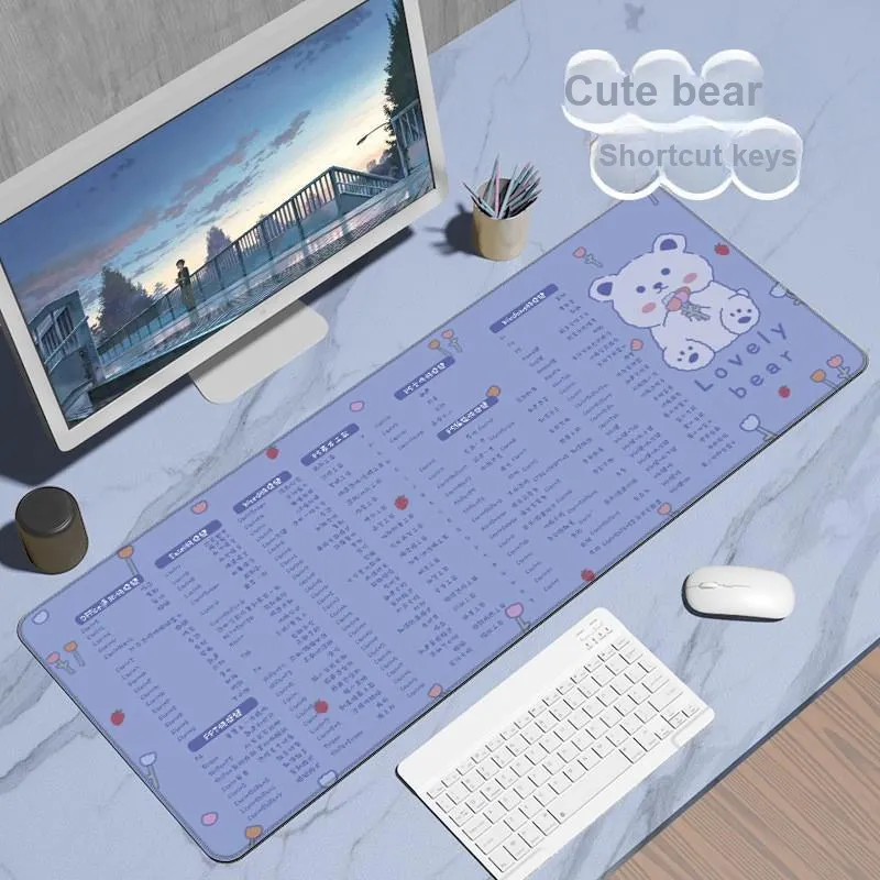 Beams Large Mouse Pad Multifunction Office And Gaming Keyboard Pad With Rubber Slip Resistant Desk Mat-1